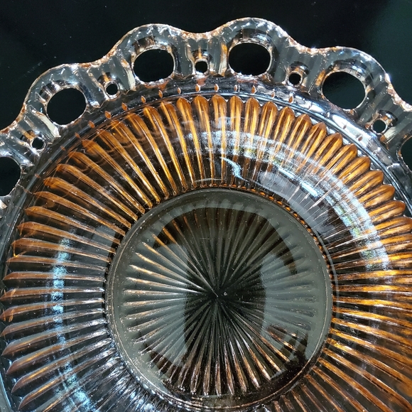 1930s "Lace Edge Pink" AKA "Old Colony" Ribbed Bowl by Anchor Hocking - Picture 8 of 13